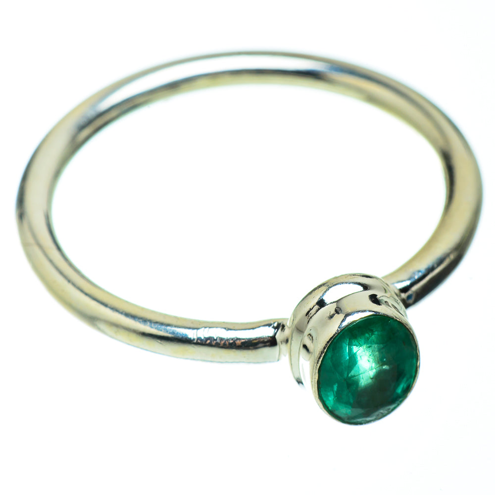 Zambian Emerald Rings handcrafted by Ana Silver Co - RING41263