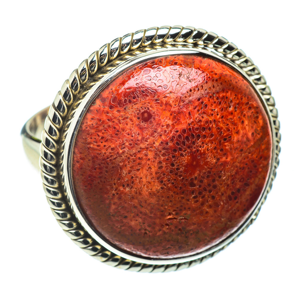 Sponge Coral Rings handcrafted by Ana Silver Co - RING41303