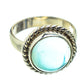 Aqua Chalcedony Rings handcrafted by Ana Silver Co - RING41377