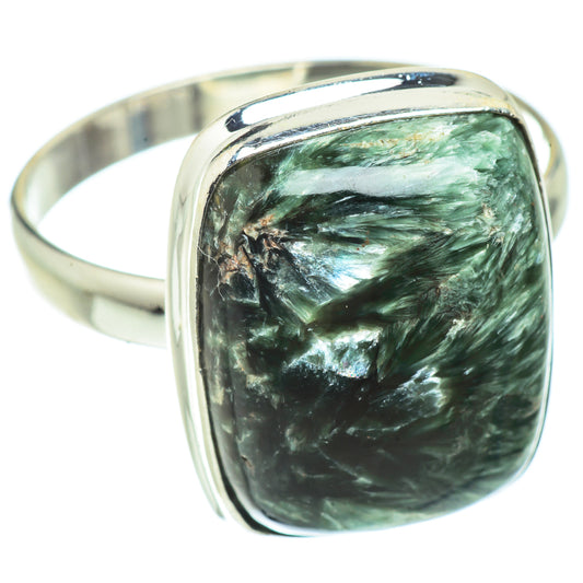 Seraphinite Rings handcrafted by Ana Silver Co - RING41406