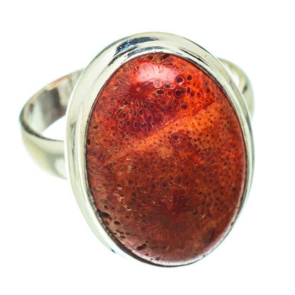 Sponge Coral Rings handcrafted by Ana Silver Co - RING41413