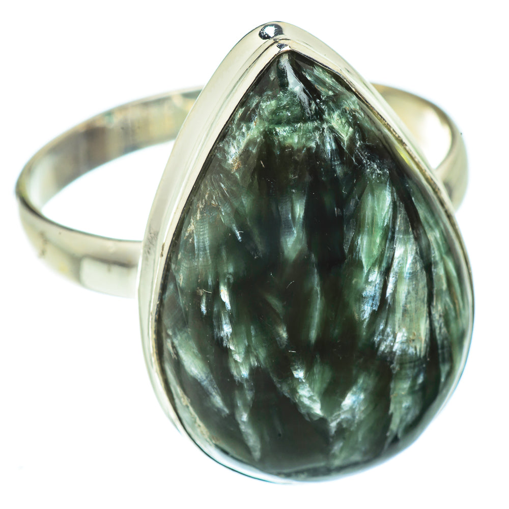 Seraphinite Rings handcrafted by Ana Silver Co - RING41571