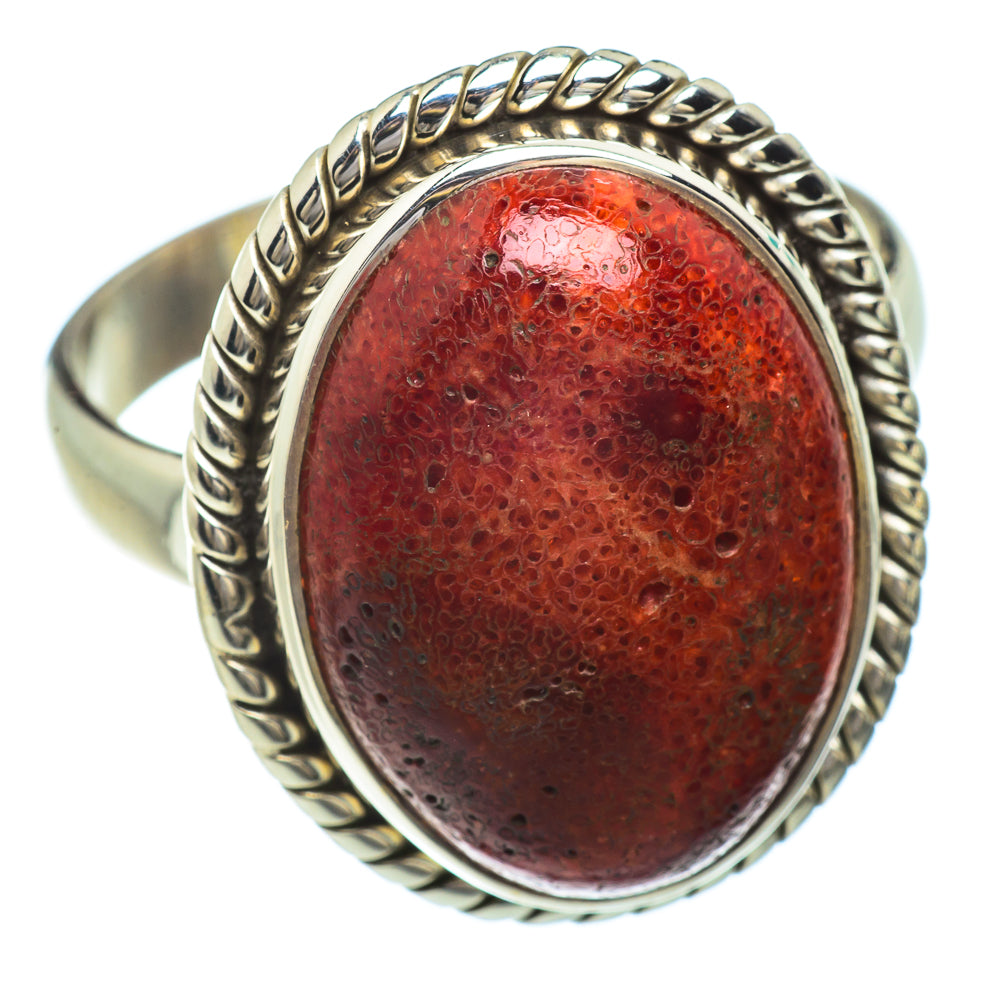 Sponge Coral Rings handcrafted by Ana Silver Co - RING41667
