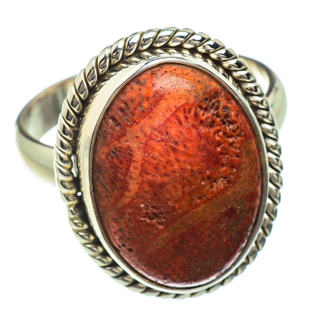 Sponge Coral Rings handcrafted by Ana Silver Co - RING41769