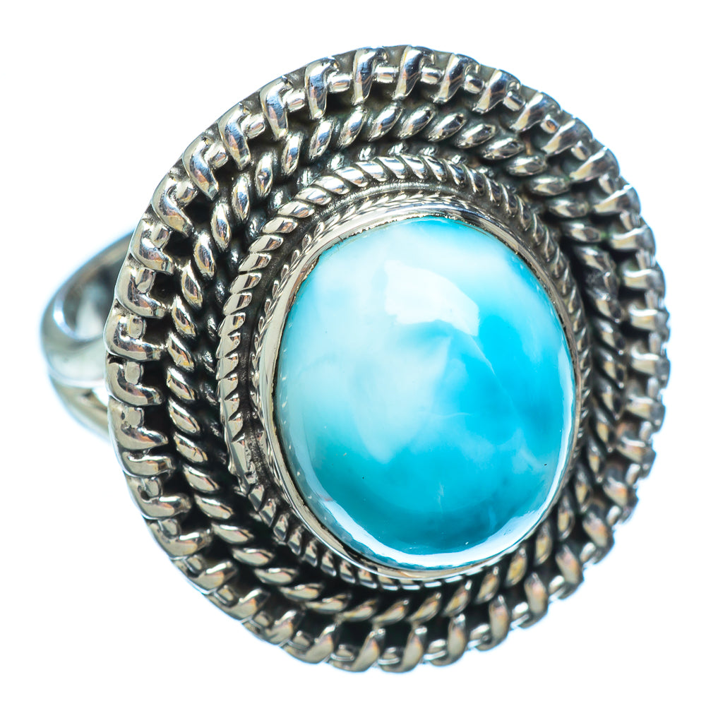 Larimar Rings handcrafted by Ana Silver Co - RING4182