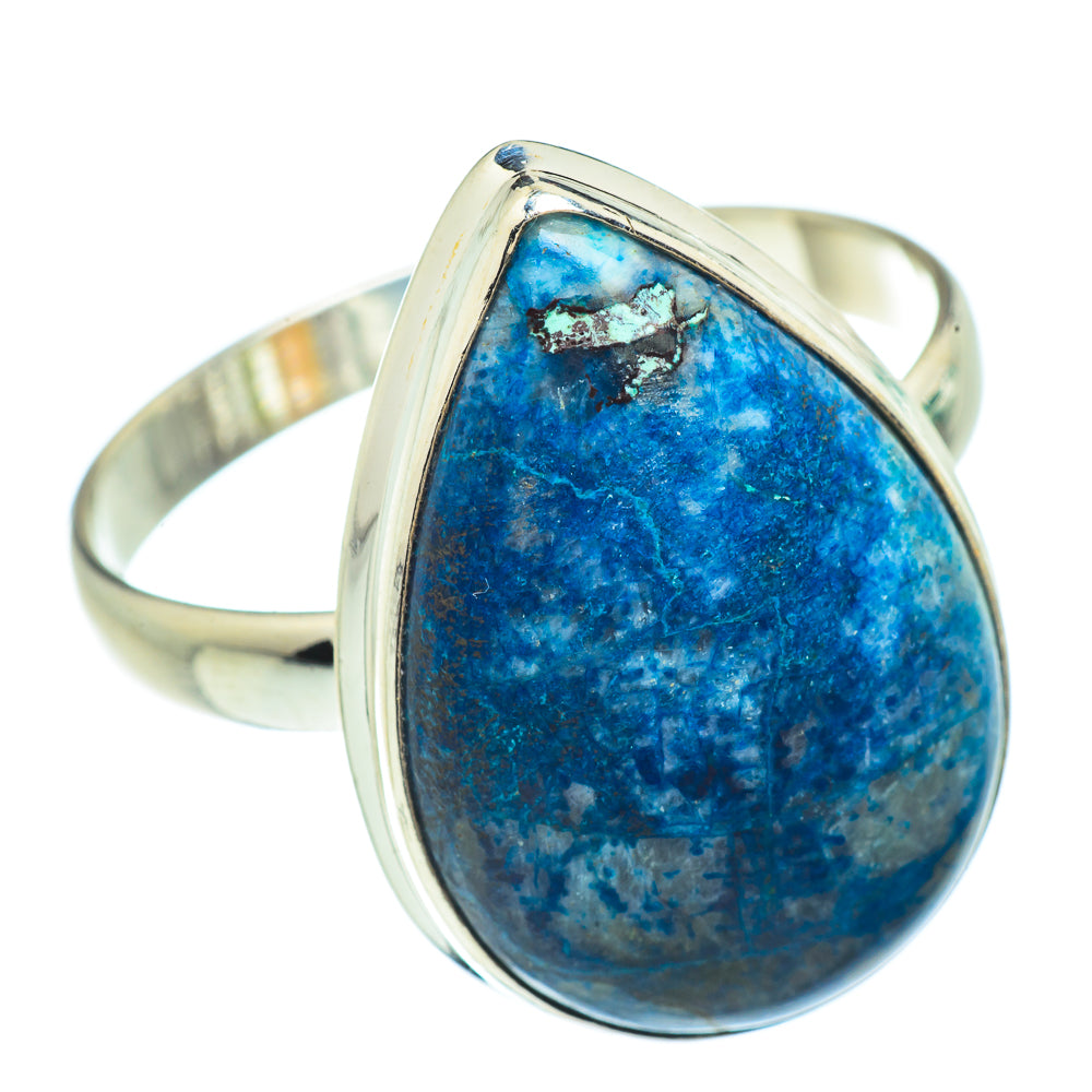 Chrysocolla In Quartz Rings handcrafted by Ana Silver Co - RING41966