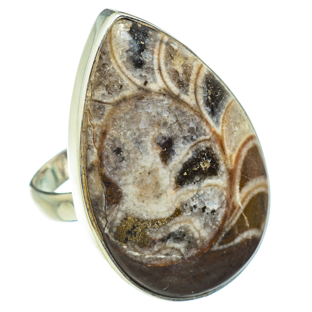 Orthoceras Fossil Rings handcrafted by Ana Silver Co - RING41974
