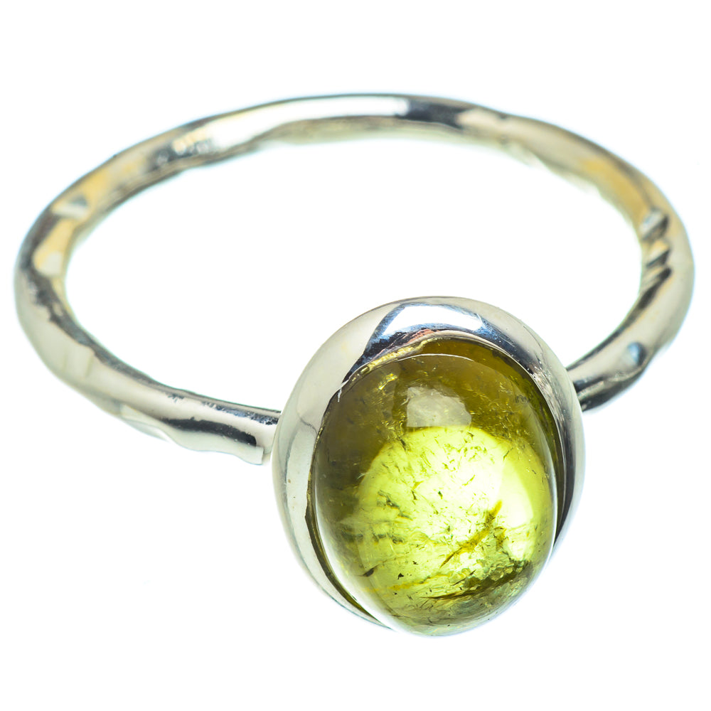 Green Tourmaline Rings handcrafted by Ana Silver Co - RING41988