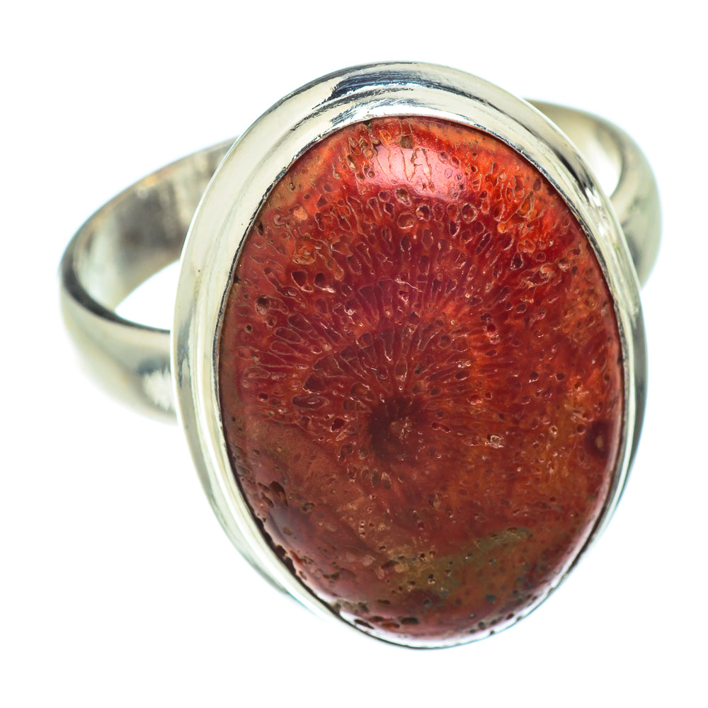 Sponge Coral Rings handcrafted by Ana Silver Co - RING42102