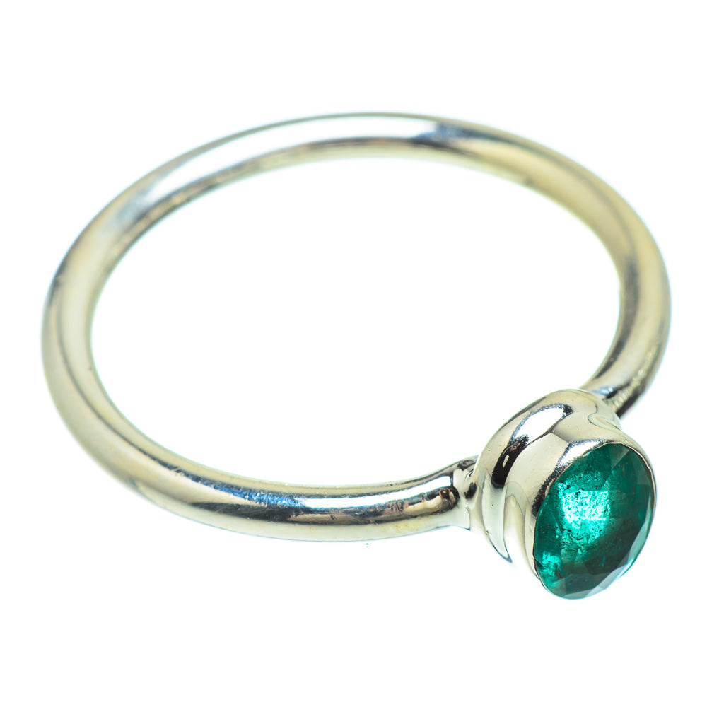 Zambian Emerald Rings handcrafted by Ana Silver Co - RING42196