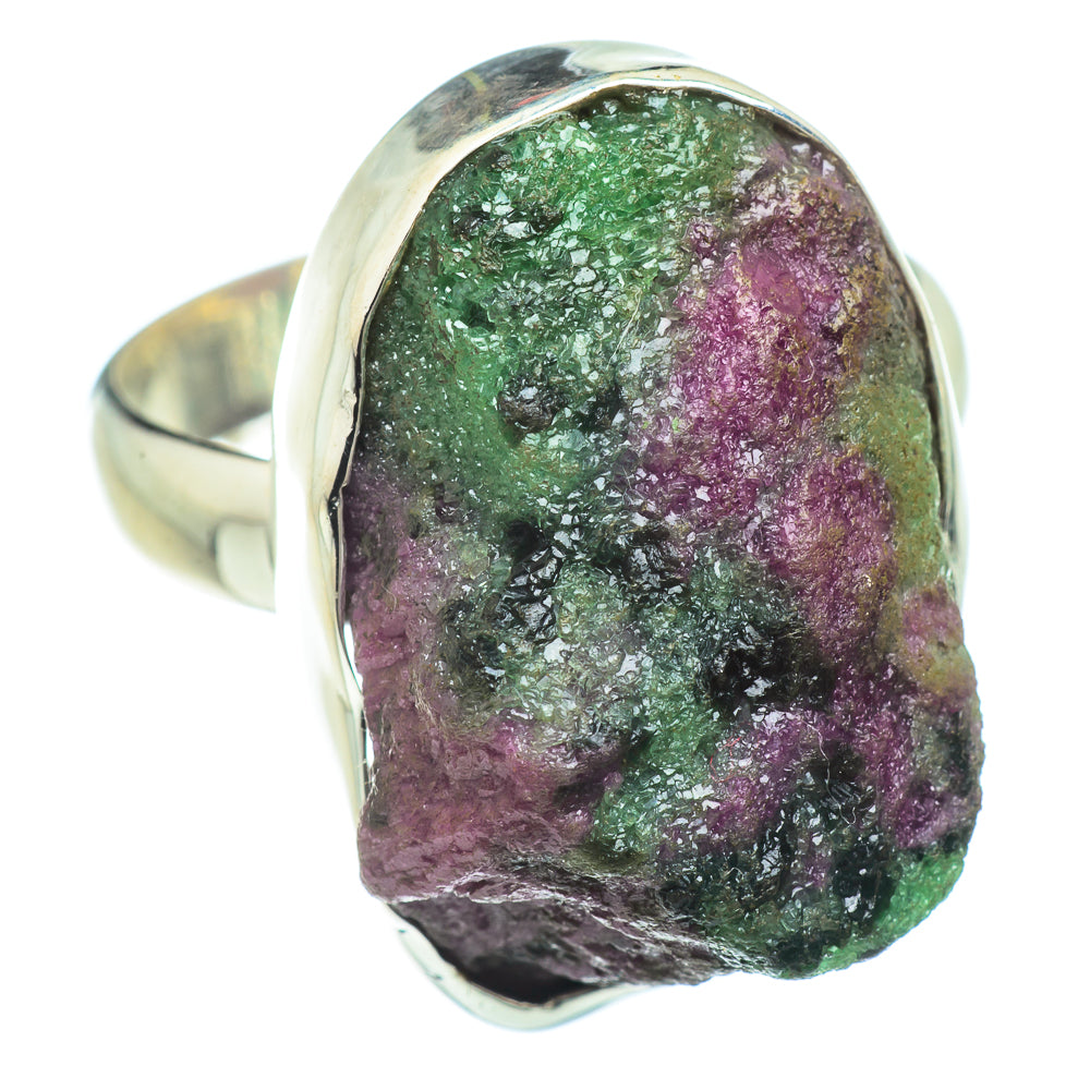 Ruby Zoisite Rings handcrafted by Ana Silver Co - RING42268