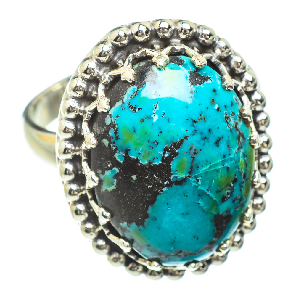 Tibetan Turquoise Rings handcrafted by Ana Silver Co - RING42281