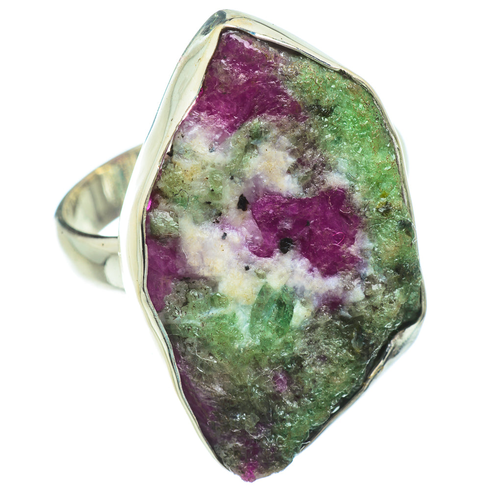 Ruby Zoisite Rings handcrafted by Ana Silver Co - RING42339