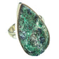 Green Fuchsite Crystal Rings handcrafted by Ana Silver Co - RING42341