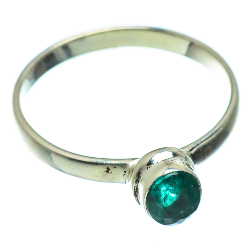 Zambian Emerald Rings handcrafted by Ana Silver Co - RING42428
