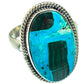 Malachite In Chrysocolla Rings handcrafted by Ana Silver Co - RING42484