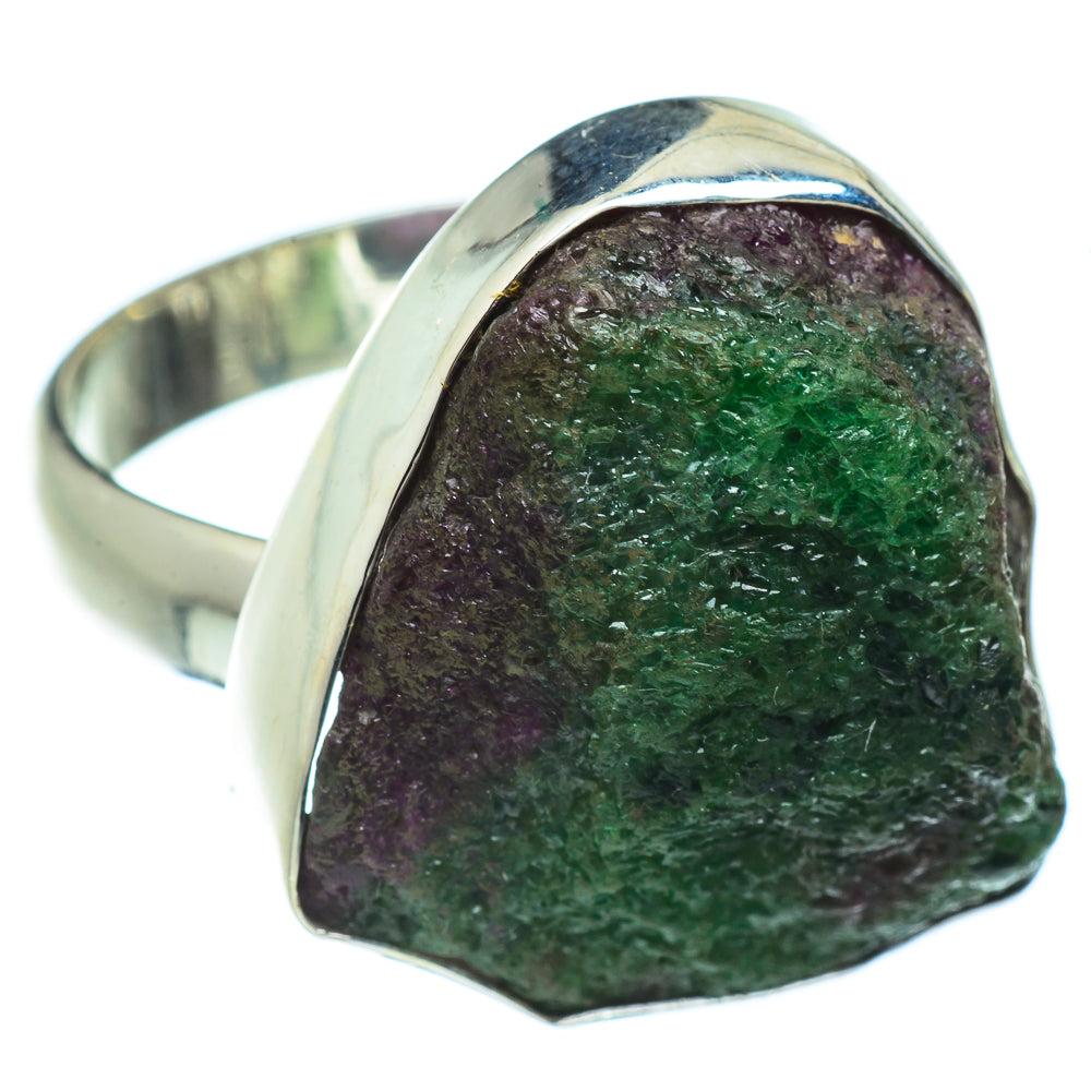 Ruby Zoisite Rings handcrafted by Ana Silver Co - RING42500