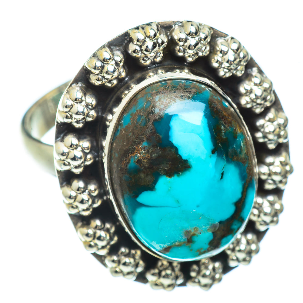 Tibetan Turquoise Rings handcrafted by Ana Silver Co - RING42523
