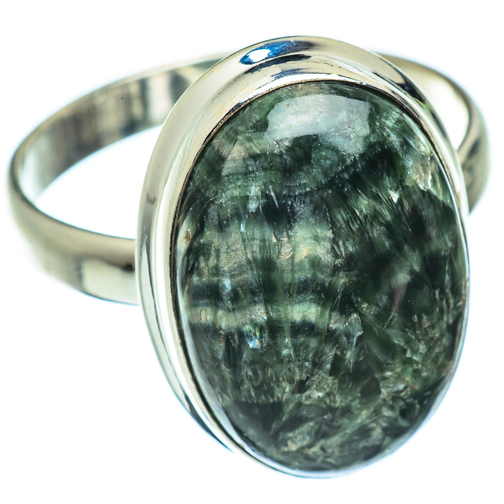 Seraphinite Rings handcrafted by Ana Silver Co - RING42556