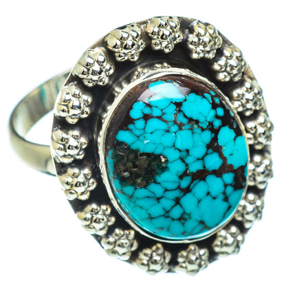 Tibetan Turquoise Rings handcrafted by Ana Silver Co - RING42574