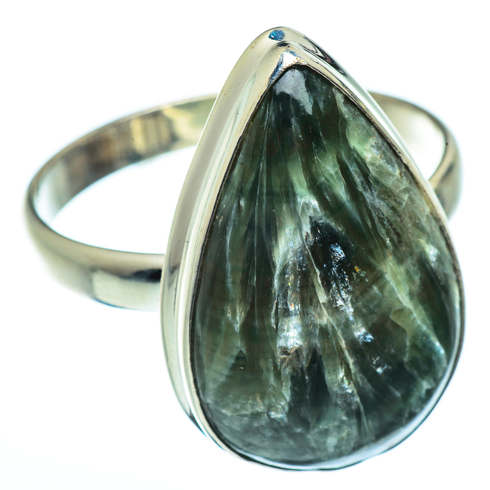 Seraphinite Rings handcrafted by Ana Silver Co - RING42897