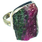 Ruby Zoisite Rings handcrafted by Ana Silver Co - RING43083