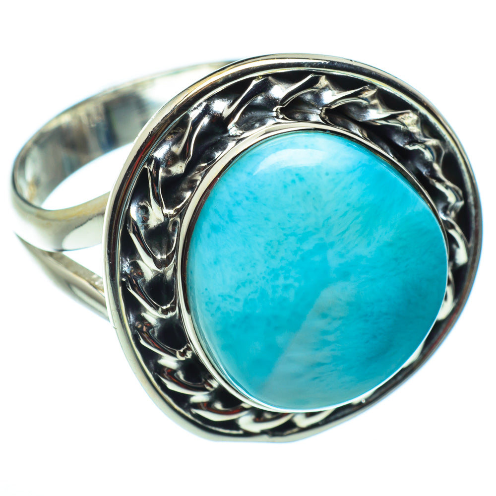Larimar Rings handcrafted by Ana Silver Co - RING43117