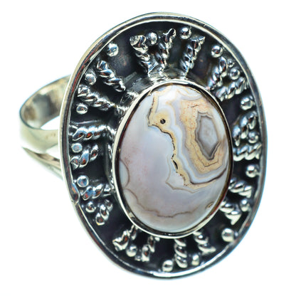 Laguna Lace Agate Rings handcrafted by Ana Silver Co - RING43138 - Photo 2