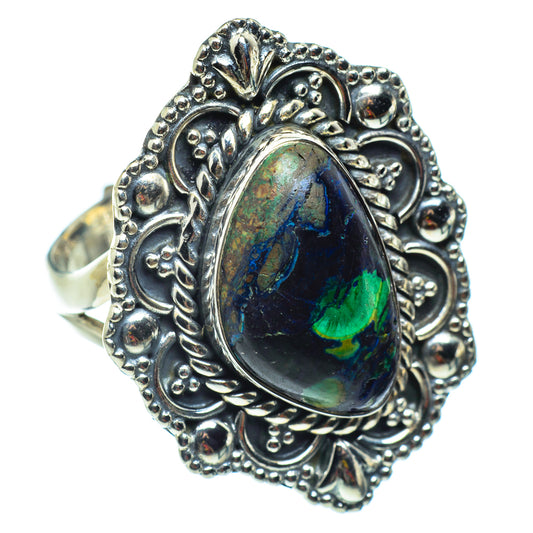 Azurite Rings handcrafted by Ana Silver Co - RING43141