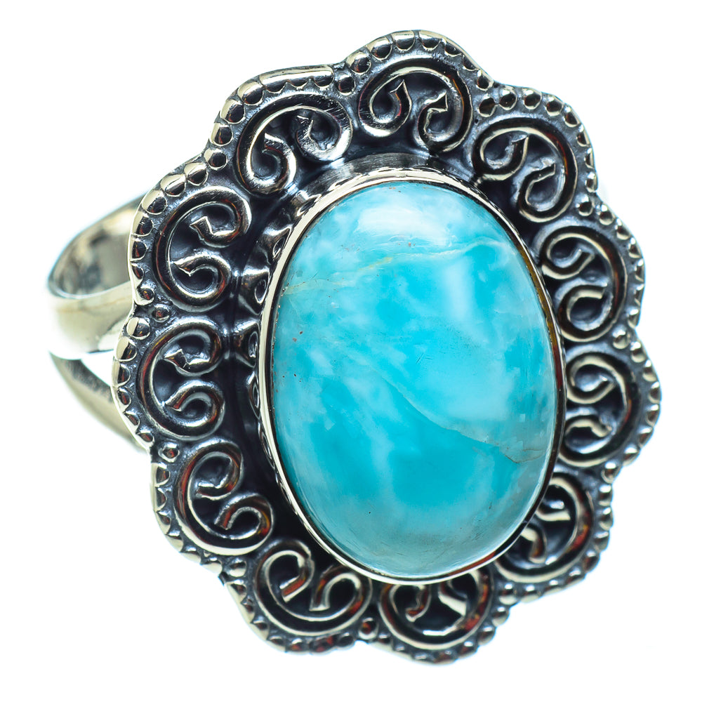 Larimar Rings handcrafted by Ana Silver Co - RING43173
