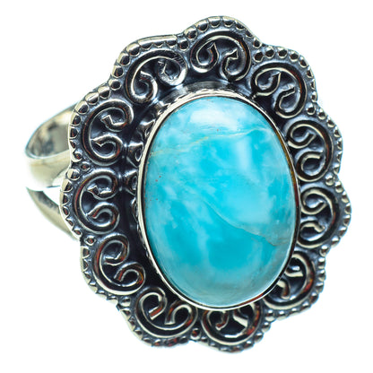 Larimar Rings handcrafted by Ana Silver Co - RING43173