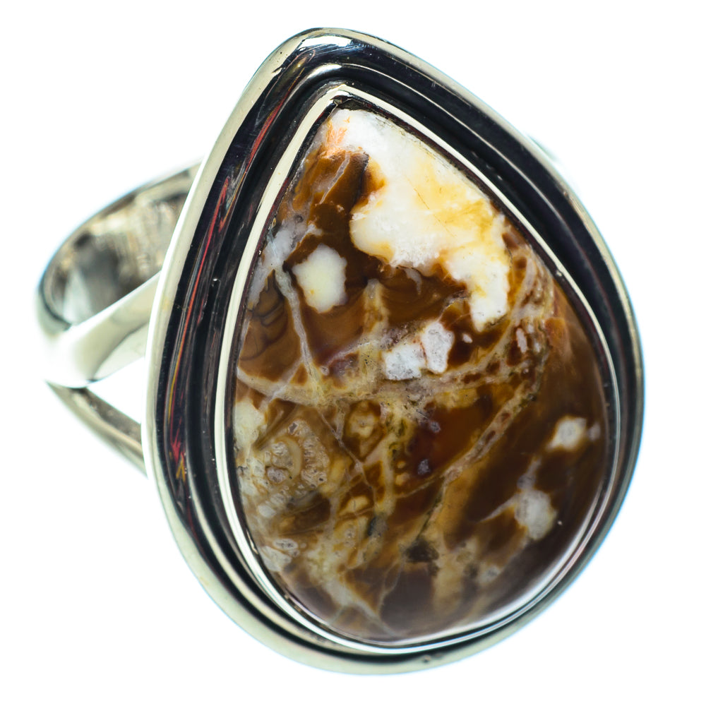 Peanut Wood Jasper Rings handcrafted by Ana Silver Co - RING43181