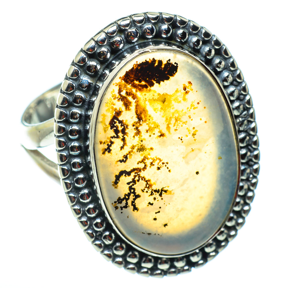 Scenic Dendritic Agate Rings handcrafted by Ana Silver Co - RING43192