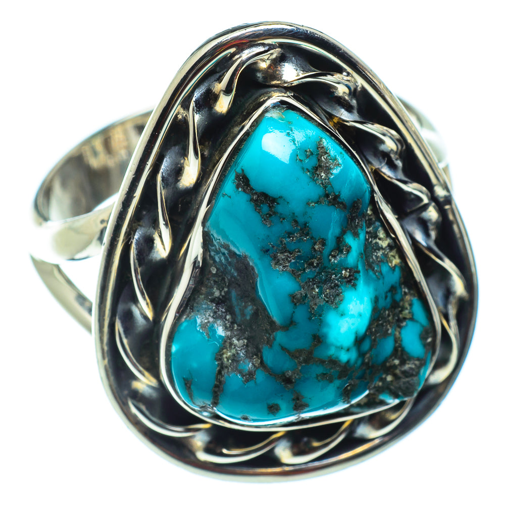 Tibetan Turquoise Rings handcrafted by Ana Silver Co - RING43247