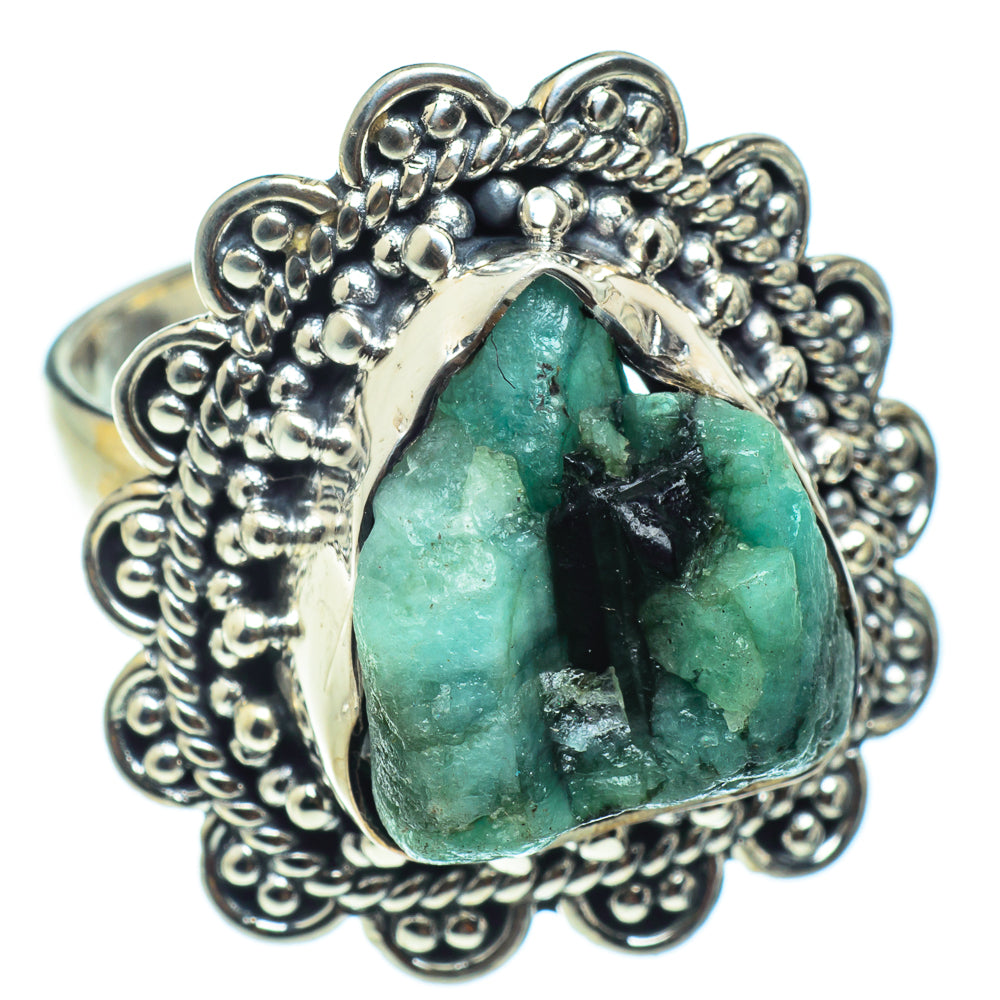 Green Tourmaline Rings handcrafted by Ana Silver Co - RING43254