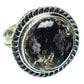 Pyrite In Black Onyx Rings handcrafted by Ana Silver Co - RING43290