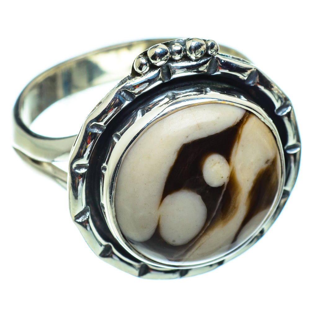 Peanut Wood Jasper Rings handcrafted by Ana Silver Co - RING43306