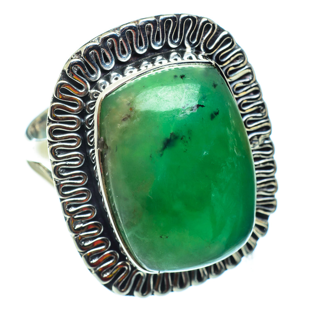 Chrysoprase Rings handcrafted by Ana Silver Co - RING43349
