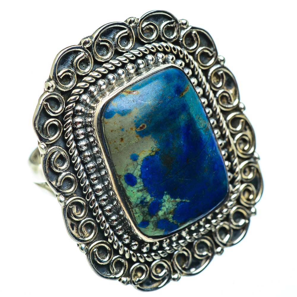 Azurite Rings handcrafted by Ana Silver Co - RING43418