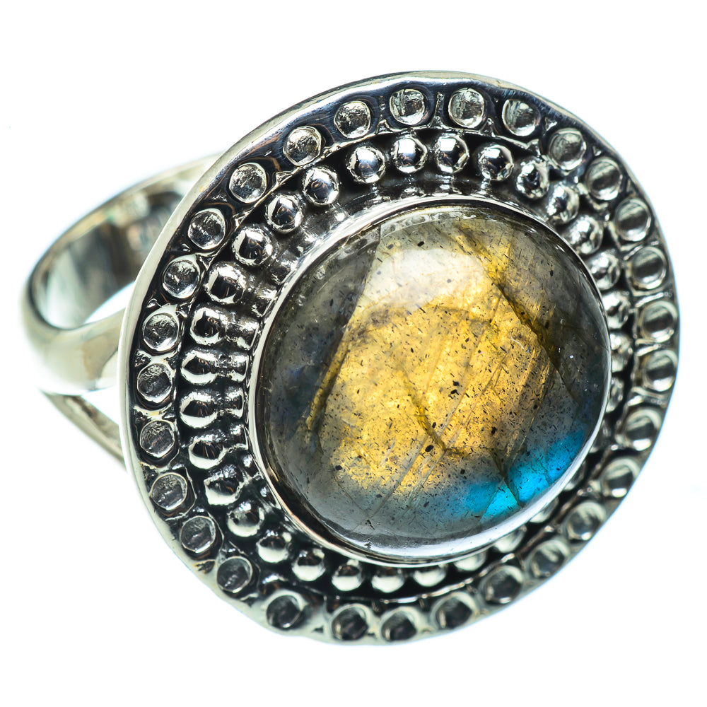 Labradorite Rings handcrafted by Ana Silver Co - RING43491