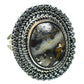 Pyrite Agate Rings handcrafted by Ana Silver Co - RING43506
