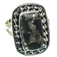 Pyrite In Black Onyx Rings handcrafted by Ana Silver Co - RING43613