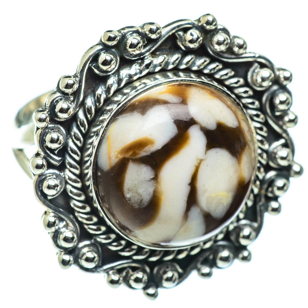 Peanut Wood Jasper Rings handcrafted by Ana Silver Co - RING43675