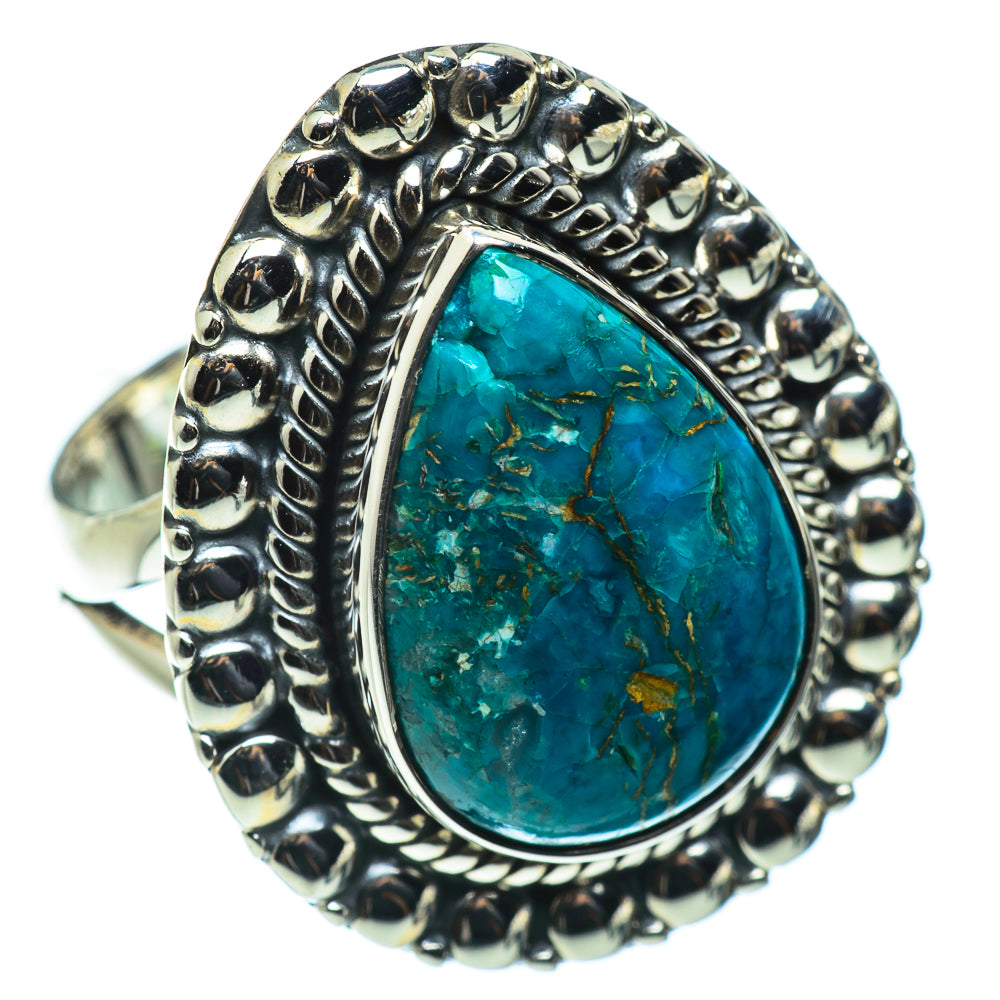 Chrysocolla Rings handcrafted by Ana Silver Co - RING43684