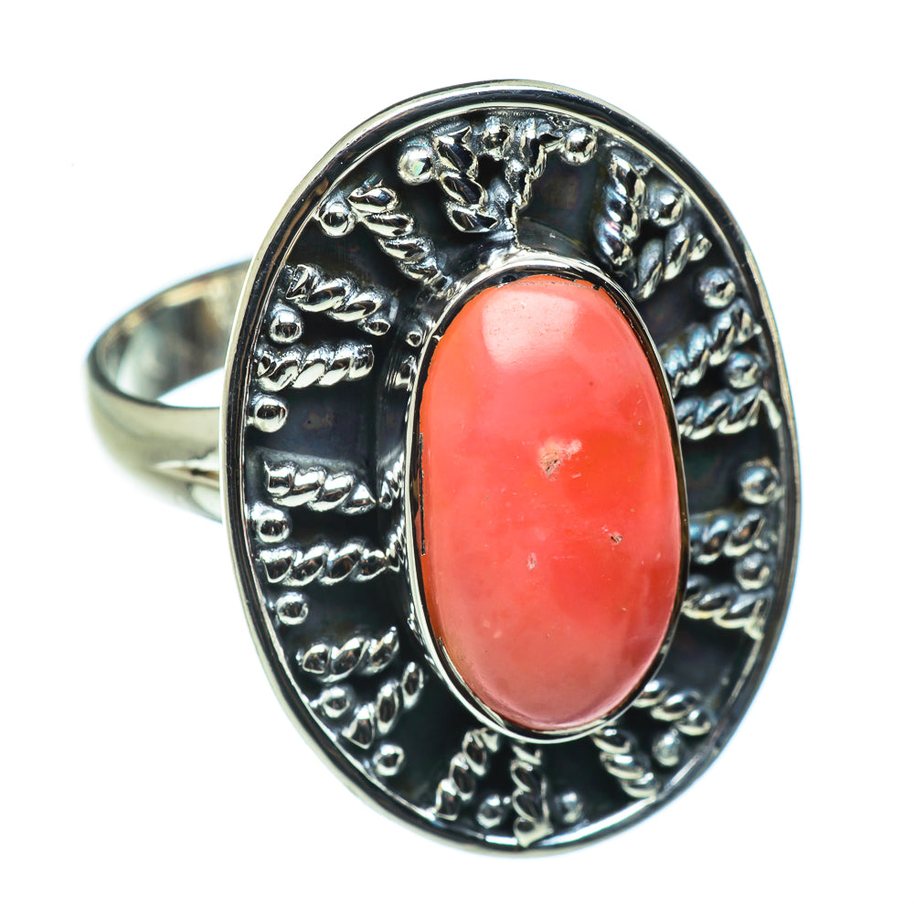 Pink Opal Rings handcrafted by Ana Silver Co - RING43749