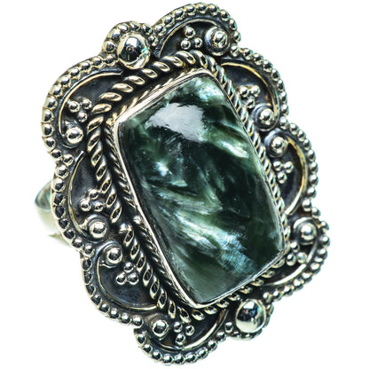Seraphinite Rings handcrafted by Ana Silver Co - RING43807