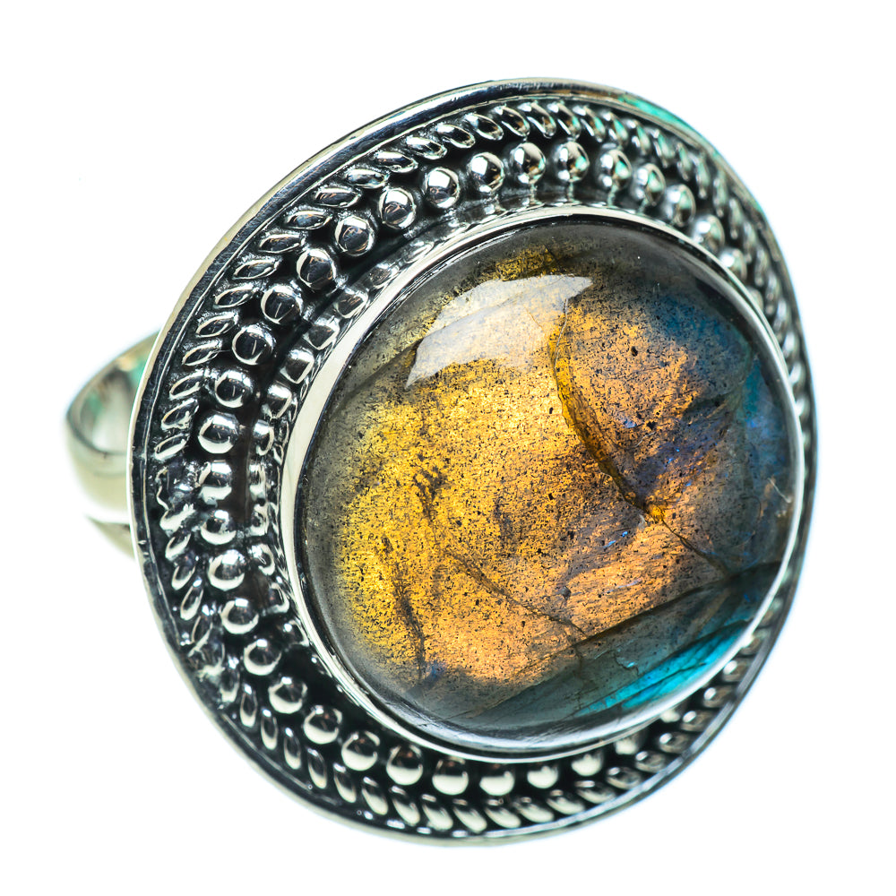 Labradorite Rings handcrafted by Ana Silver Co - RING43858