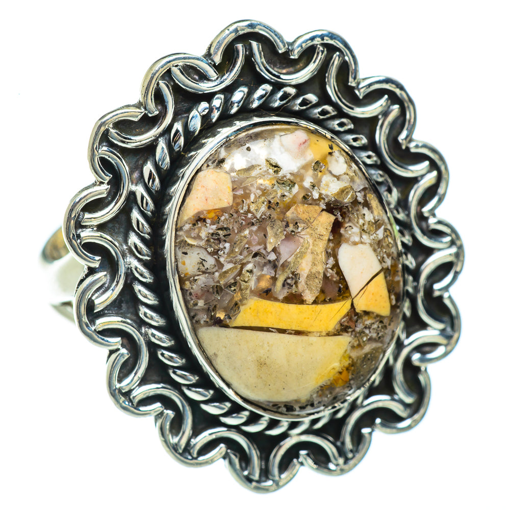 Brecciated Mookaite Rings handcrafted by Ana Silver Co - RING43954 - Photo 2