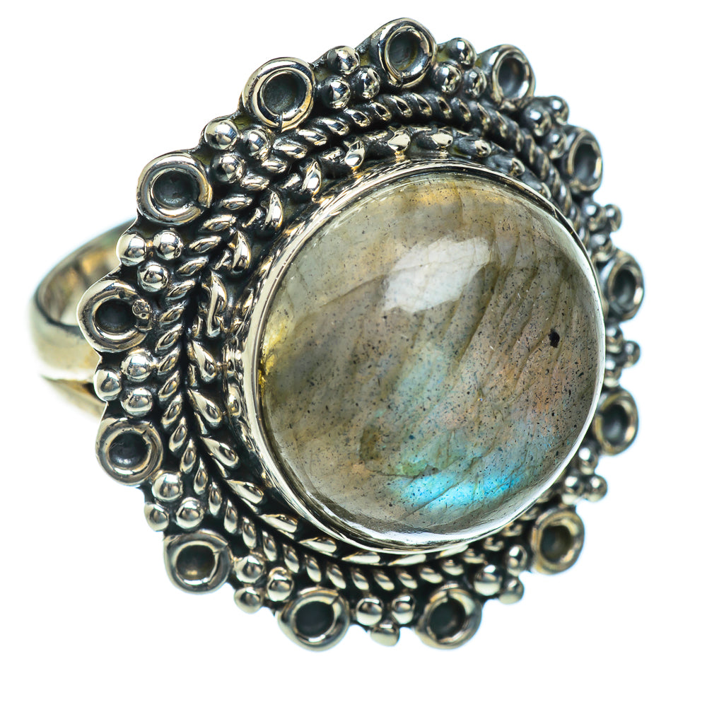 Labradorite Rings handcrafted by Ana Silver Co - RING43971