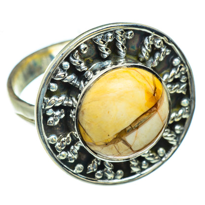 Brecciated Mookaite Rings handcrafted by Ana Silver Co - RING43978